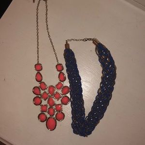 Two statement necklaces